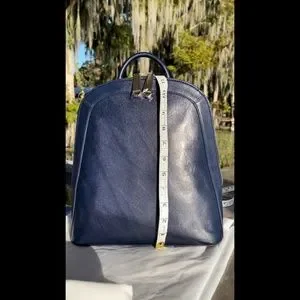 Brahmin | Bags | Brahmin Rosemary Navy Topsail Backpack  display picture 3